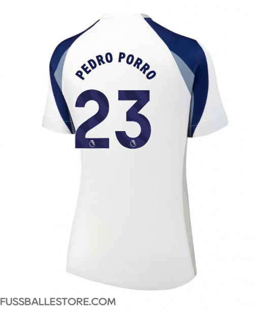 Günstige Tottenham Hotspur Pedro Porro #23 Heimtrikot Damen 2025-26 Kurzarm Günstige Tottenham Hotspur Pedro Porro #23 Heimtrikot Damen 2025-26 Kurzarm